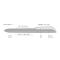 Ручка UMA soft-touch VANE F GUM, пластик, 1100184FG09N