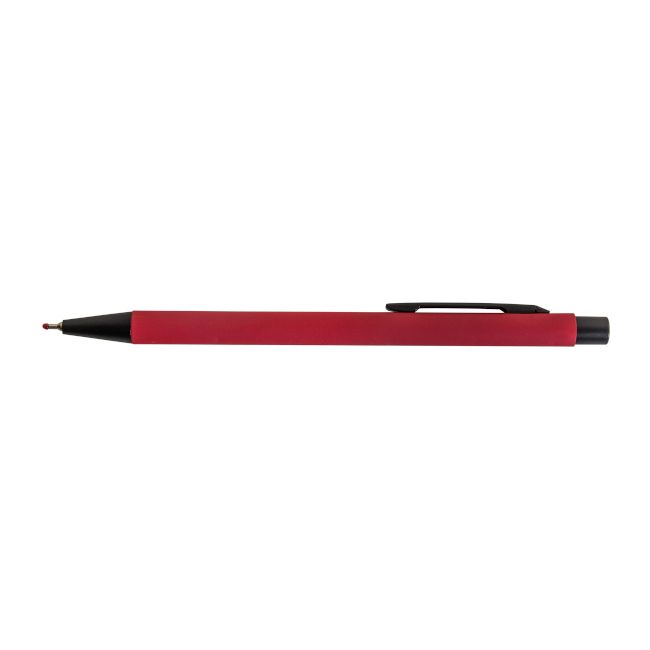 Ручка металева ARIA з soft touch, зеркальний лого, 11N17B195