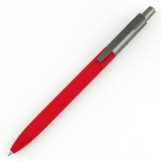 Ручка металева LORA з soft touch, зеркальний лого, 11N20B1F2