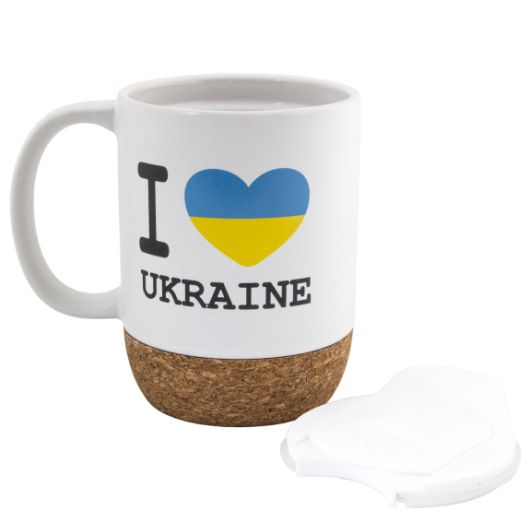 Горнятко I Love Ukraine, біле з кришкою, 51K054M00ILU