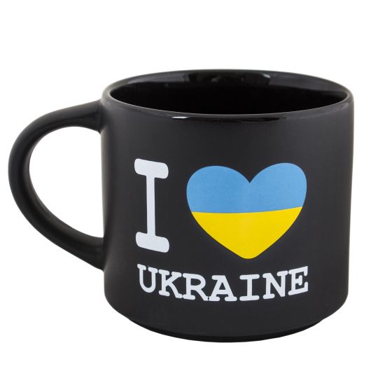 Горнятко I Love Ukraine, чорне, 51K055M99ILU