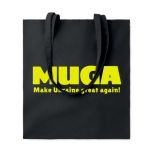 Сумка бавовняна MUGA 160г(м2), чорна, 50S200229MUGA