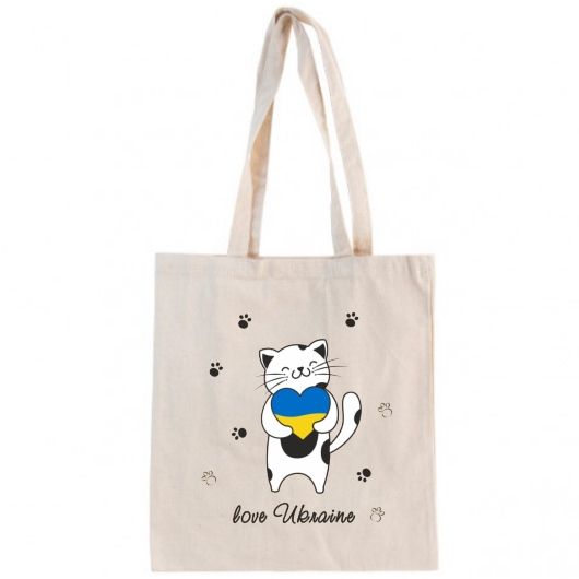 Сумка бавовняна Котик Love Ukraine, 160 г(м2), 50S20022YKLU