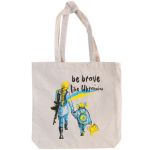 Сумка Be brave з канвасу, 50S72A23YBBR