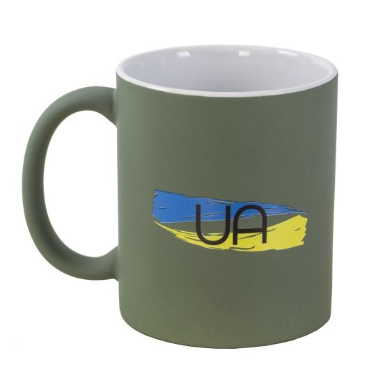 Горнятко UA Прапор, софттач оливкове, 51K001M04UAP