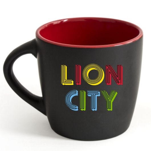 Горнятко Lion city колір чорно-червоний, 51K034M91LC