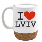 Керамічне горнятко I Love Lviv біле, 51K054M00ILL