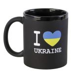 Горнятко I Love Ukraine, чорне, матове, 51K100M99ILU