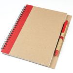 Записник А5 ECOCOLOR на пружині зі смужкою та ручкою, 683301