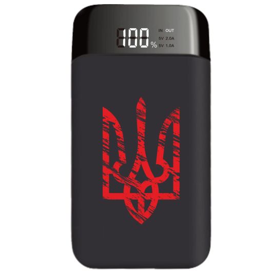 Пауербанк підсвітка герба Тризуб LUMIER на 8000 mAh, P01080P91TRZB