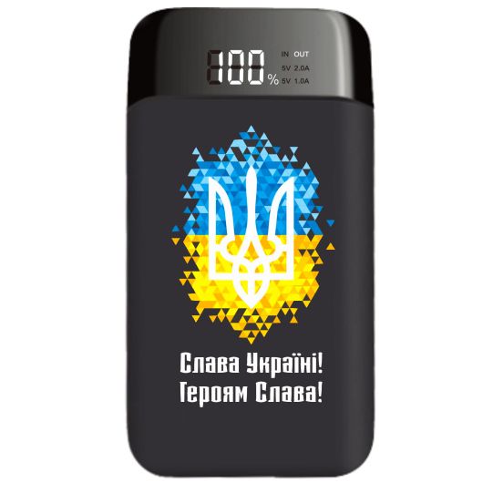 Пауербанк підсвітка герба Слава Україні! Героям Слава! LUMIER 8000mAh, P01080P9NSUGS